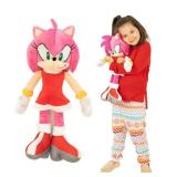 Franco Super Soft Plush Anime Cuddle Pillow Buddy, 1 Count (Pack of 1), Sonic The Hedgehog Amy Rose