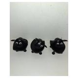 VELENTI Sheep Toilet Roll Holder, Free Standing Bathroom Set, 3D Printed, Funny Hilarious Black Sheep Loo Roll Holder, Tissue Paper Storage, Cute Bathroom Decor, X3, Set of 3
