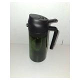 TrendPlain - Original 16oz/470ml Olive Oil Dispenser Bottle for Kitchen Gadgets and Air Fryer Accessories - Olive Oil Sprayer for Cooking w/Stickers - Black