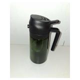 TrendPlain - Original 16oz/470ml Olive Oil Dispenser Bottle for Kitchen Gadgets and Air Fryer Accessories - Olive Oil Sprayer for Cooking w/Stickers - Black