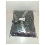 NICETOWN Extra Long Blackout Curtains for Large Window, Foil Printed Wave Lines Energy Saving Thermal Insulated Blackout Draperies for Kids Nursery Boys Bedroom (1 Pair, 52 inches by 108 inches, Grey)