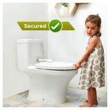 Toilet Locks Baby Proof (2-Pack) Ideal Baby Proof Toilet Lid Lock with Arm - No Tools Needed Easy Installation with 3M Adhesive - Top Safety Toilet Seat Lock - Fits Most Toilets, White