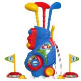 Liberry Toddler Golf Set, Upgraded Kids Golf Cart with Unique Shoulder Strap Design, Indoor Outdoor Sports Toys Gifts for Boys Girls 1 2 3 4 Years Old