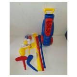 Liberry Toddler Golf Set, Upgraded Kids Golf Cart with Unique Shoulder Strap Design, Indoor Outdoor Sports Toys Gifts for Boys Girls 1 2 3 4 Years Old