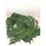 JOJOLEE 9FT Artificial Norfolk Pine Garlands, Pre-Lit Christmas Garland with Timer Lights 8 Modes, Battery Powered Evergreen Garland, Natural Hanging Greenery for Fireplace Mantle Stair Decor