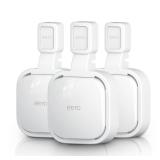 3Pack Wall Mount Holder for eero Pro 6e/6 Mesh Wi-Fi System, Outlet Wall Mount Stand Bracket for eero Pro 6e tri-Band Mesh, Wire Organizer