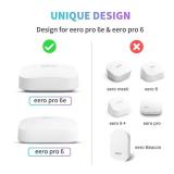 3Pack Wall Mount Holder for eero Pro 6e/6 Mesh Wi-Fi System, Outlet Wall Mount Stand Bracket for eero Pro 6e tri-Band Mesh, Wire Organizer