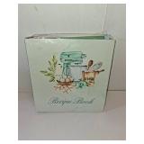 Lanpn Recipe Binder 8.5x11 3 Ring Kit, Waterproof Recipe Book Blank Organizer Recipe Binder to Write in Your Own Recipes with 60 Plastic Sleeves,116 Recipes, Dividers,Labels & Stickers, Green