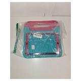 YIHE Kids Case for iPad 9.7 Inch with Screen Protector, Shockproof Handle Convertible Stand Case for iPad 9.7 6th/5th Generation 2018/2017, iPad Air 2/1& iPad Pro 9.7, Cyan&Pink