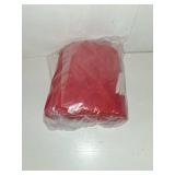 Teeanzo 28 Inch Christmas Tree Collar Red Plush Faux Fur with Crossed Diamond Pattern, Soft Boho Xmas Tree Ring Tree Skirt for Christmas Artificial Trees Holiday Party Home Decor