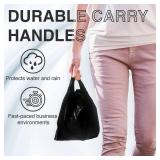 ACYPAPER, Black T-Shirt Bags in Bulk - 1000 Count - (11" x 6" x 21") - Restaurant Carryout Bags