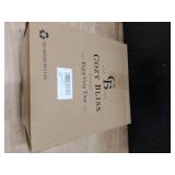 Cozy Bliss Faux Fur Throw Blanket for Couch, Cozy Warm Plush Striped Blanket for Sofa Bedroom Living Room, 50 * 60 Inches Light Blue