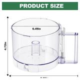 Top with 4 Locking Tabs FP-631AGTXT-1 Food Processor Work Bowl 7-Cup Compatible with Cuisinart DLC-10 Series DLC-10, DLC-10P, DLC-10SY, DLC-10SYP1, DLC-5,DFP-7,Fits DLC-117BGTXT1 Work Bowl Cover