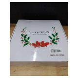 YNYLCHMX 20 Inch Christmas Wreath for Front Door, Winter Wreath with Welcome Sign Red Berries, Artificial Door Xmas Wreaths for Window Wall Fireplace Farmhouse Holiday Party Decoration