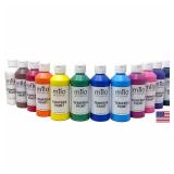 milo Washable Paint | 12 Colors 8 oz Bottles | Made in the USA | Safe and Non-Toxic Tempera Paint for Arts & Crafts, Poster, Window, Classroom, School