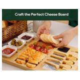 Easoger Charcuterie Boards Set - 3 in 1 Magnetic Extra Large Cheese Board with 3 Bowls, House Warming Gifts New Home, Wedding, Bridal Shower, Christmas Gifts for Women