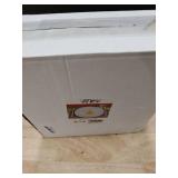 WDF 50Pieces Gold Plastic Plates-Christmas Tree Plastic Plates-Heavyweight White and Gold Disposable Plates for Christmas