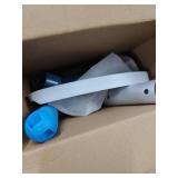 TidyMister 5-in-1 Spa Cleaning Set - Hot Tub Small Pools Maintenance Accessories Kit - Skimmer Net, Round Brush, 2ft Pole, Scrub Glove and Scum Absorber