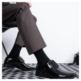 Jousen Mens Dress Shoes Formal Business Oxford Shoe Tuxedo Dress Shoes for Men (AMY9051A Black 11)