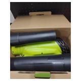 Leaf Blower, Electric Cordless Leaf Blower with 2 Batteries and Charger, 2 Speed Mode, Lightweight Cordless Blower for Blowing Leaves, Patio Cleaning, Blowers for Lawn Care and Dust