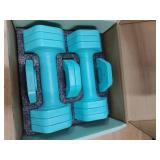 EQUIPRO Adjustable Dumbbell Set, 4 in 1 Weights for Women at Home, Hand Weights Dumbbells for Women, Each 2lb 3lb 4lb 5lb Fast Adjust Weight with Soft TPU Handle for Home Gym Exercise Training