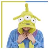 GONAAP Unisex Adult Green/Blue Onesie Pajamas Animal One Piece Costume Cosplay Sleepwear (Green/Blue, XX-Large)