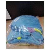 GONAAP Unisex Adult Green/Blue Onesie Pajamas Animal One Piece Costume Cosplay Sleepwear (Green/Blue, XX-Large)