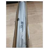 White Curtain Rods for Windows 28 to 48 Inch, 5/8\" Diameter Heavy Duty Metal Splicing Adjustable Small Curtain Rod With Bracket(2.3-4 Feet)