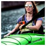 Motorola Solutions, Portable FRS, T605_H2O, Talkabout, Two Way Radios Waterproof Walkie Talkie Emergency Preparedness, Rechargeable, 22 Channel, 35 Mile, Orange W/Black, 2 Pack