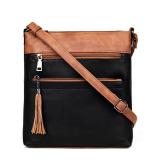MASINTOR Crossbody Purses for Women, Multi Pocket Casual Crossbody Bag, Adjustable Strap Shoulder Bag with Tassel