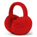 Buauty Ear Muffs Winter Women Men Kids Girls Earmuffs for Women Winter Accessories Ear Covers Cold Weather Running Ear Warmers Headband White Black Cute Fluffy Fuzzy Adjustable Faux Fur Ladies - Red