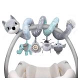 Car Seat Toys for Babies 0-6 Months Boys Girls Newborn Toys Stroller Toy, Carseat Toys Hanging Baby Infant Toy 0-3 Months for Carseat Stroller Crib with Music Rattle, Baby Gift for 0 3 6 9 12 Months