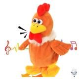 Hopearl Talking Chicken Repeats What You Say Walking Chick Electric Interactive Animated Toy Speaking Plush Buddy Gifts for Toddlers Thanksgiving Day, 9