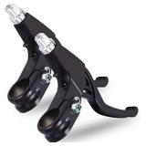 DISIWENE 1 Pair Bicycle Brake Lever, V-Brake Handlebar Aluminium Alloy Bike Brake Handle Universal 2.2cm for Most Bicycle, Road Bike, Mountain Bike (Black)