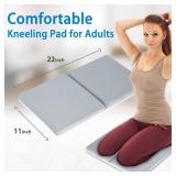 JJGoo Bath Kneeler with Elbow Rest Pad Set, 1.5 inch Kneeling Pad Mat for Bathtub - Gray