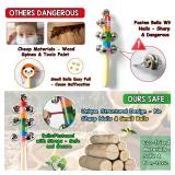 LOOIKOOS Toddler Musical Instruments,Wooden Percussion Instruments Toy for Kids Preschool Educational Musical Toys Set for Boys and Girls with Storage Bag