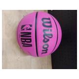 Wilson NBA DRV Outdoor Basketball with Pump - Pink, Size 7-29.5\"