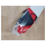 Hanaive Cheerleading Pom Poms and Large Cheerleader Hair Bow 12 Inch Large Metallic Cheer Cheerleader Pom Poms for Sports Team Spirit Cheering(Red and Black Mixed,Matte)