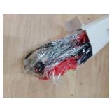 Hanaive Cheerleading Pom Poms and Large Cheerleader Hair Bow 12 Inch Large Metallic Cheer Cheerleader Pom Poms for Sports Team Spirit Cheering(Red and Black Mixed,Matte)