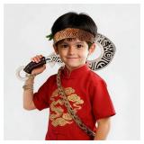 The Polynesian Demigod Maui-Inspired Cosplay Samll Fish Hook Props Engraved Hawaii Tribal Design (Ivory White)