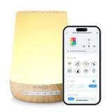 Baby Sound Machine, Momcozy White Noise Machine for Baby Sleeping with Night Light, Toddler Sleep Trainer with 34 Soothing Sounds, Timer, App Remote Control, Personal Sleep Routine(Wood Grain)