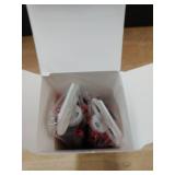 Hanaive Cheerleading Pom Poms and Large Cheerleader Hair Bow 12 Inch Large Metallic Cheer Cheerleader Pom Poms for Sports Team Spirit Cheering(Red and Black Mixed,Matte)