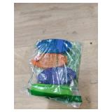 Floating Keychain, 4 Pack Waterproof Vinyl Foam Floating Key Chains Bright Color Oval Float Key Rings Pendant for Boating,Fishing, Surfing, Sailing, Kayak, Outdoor Water Sport Supplies (4 Colors)