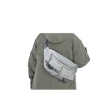 Large Fanny Pack for Women Men,Waterproof Waist Bag Pack with Adjustable Strap for Travel Sports Hiking Running,Military Plus Size Fanny Packs,White