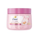 Dove Himalayan Salt & Rose Oil Body Scrub Exfoliates and Deeply Nourishes for Smooth, Radiant Skin 15 oz