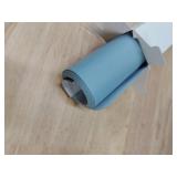 YSAGi Leather Desk Protector, Office Mat, Large Mouse Mat, Non-Slip PU Leather Blotter, Laptop Pad, Waterproof Writing Pad for Office and Home (Ice Blue, 35.4\" x 17\")