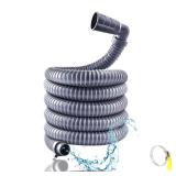 5ft Washing Machine 90 Â° Right Angle Drain Hose With Clamp, Universal Extension Hose Kit for Most Washing Machine, Dryer, Heavy-Duty Hoses Fit up to 32-42MM Drain Outlets, 5ft