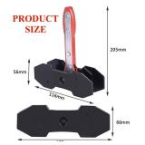 TUTOOLS Brake Caliper Press, Caliper Piston Spreader, Brake Tools,Brake Caliper Piston, Brake Caliper Press Ratchet with 2 Extra pcs Steel Plates, Red