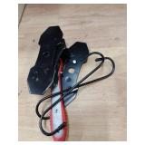 TUTOOLS Brake Caliper Press, Caliper Piston Spreader, Brake Tools,Brake Caliper Piston, Brake Caliper Press Ratchet with 2 Extra pcs Steel Plates, Red