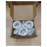 (6-PACK) SpiritLED E17 to E26 / E27 Socket Adapter,Intermediate base E17 to Standard Medium base E26 E27 Converter (White Color-6pcs /Pack)